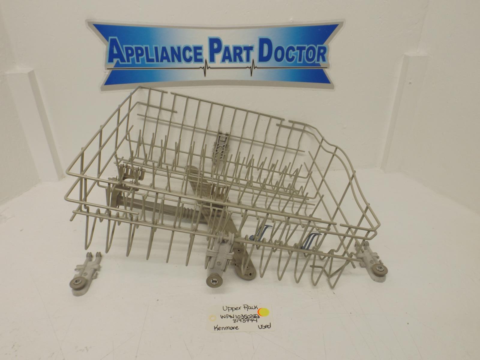 Kenmore Dishwasher WPW10350382 8193774 Upper Rack Used Kenmore Dishwasher WPW10350382 8193774 Upper Rack Used